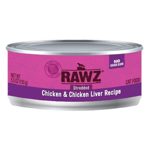 Rawz Shredded Chicken & Chicken Liver Cat Food | Pisces