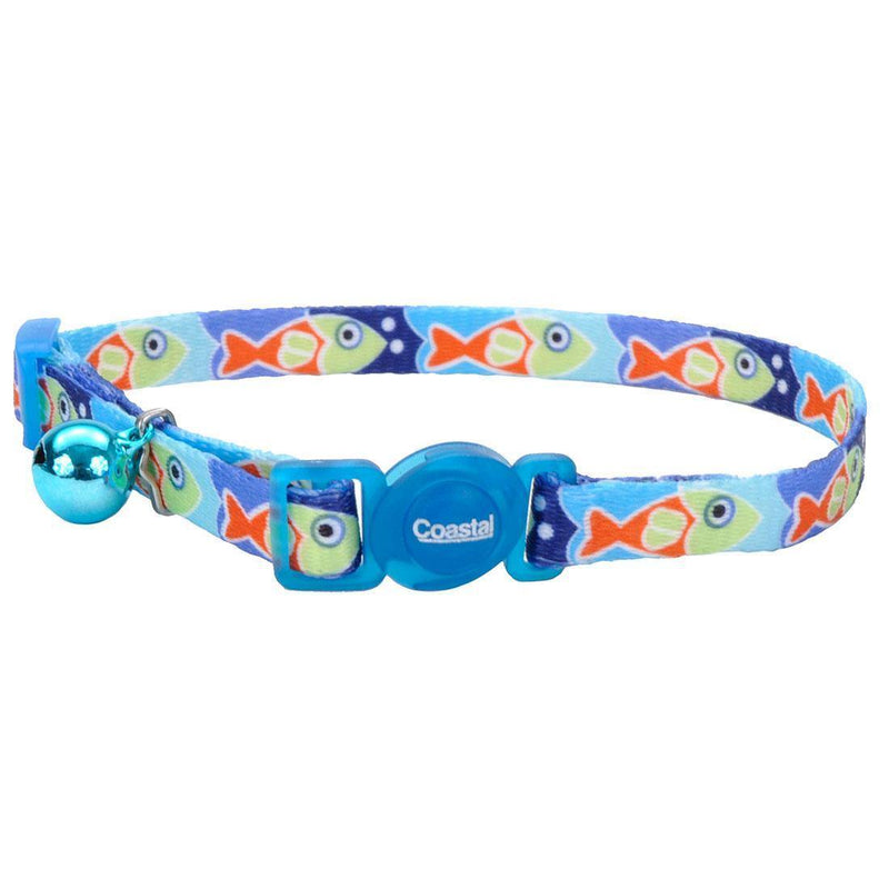 Safe Cat Breakaway Collar - Blue Fish - Pisces Pet Emporium