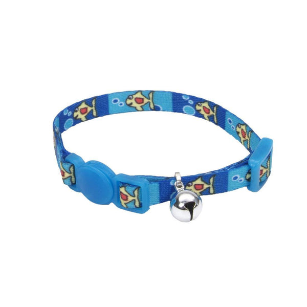 Li'l Pals Kitten Breakaway Collar - Fish with Bubbles - Pisces Pet Emporium