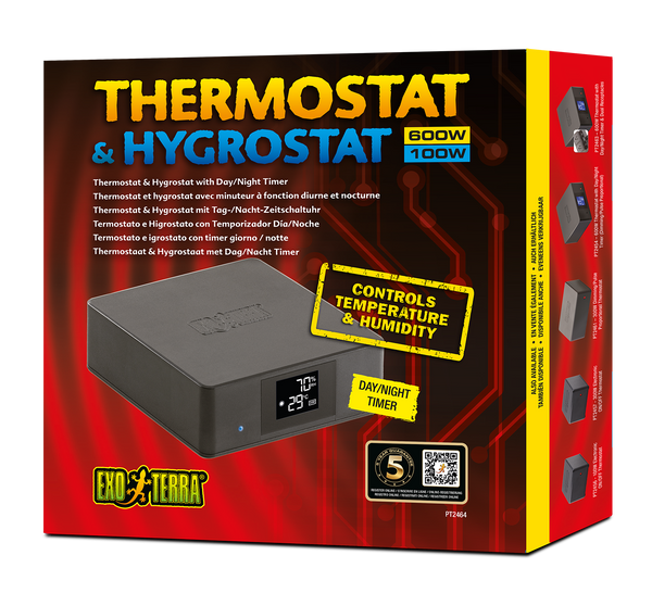 Exoterra Thermostat & Hygrostat - 600W/100W - Pisces Pet Emporium