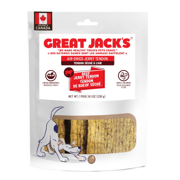 Great Jack's Beef Jerky Tendon - Pisces Pet Emporium