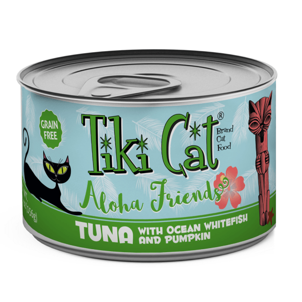 Tiki Cat Aloha Friends Tuna with Ocean Whitefish & Pumpkin - 156 g - Pisces Pet Emporium