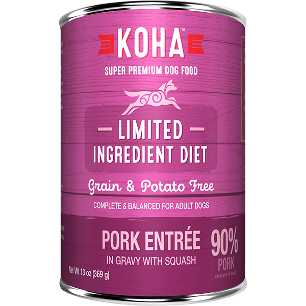 Koha Dog Limited Ingredient Pork Entree - 369 g - Pisces Pet Emporium