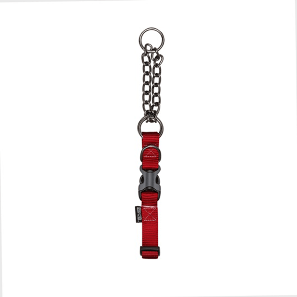 Zeus Deep Red Martingale Collar - Available in 3 Sizes - Pisces Pet Emporium
