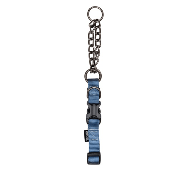 Zeus Denim Blue Martingale Collar - Available in 3 Sizes - Pisces Pet Emporium