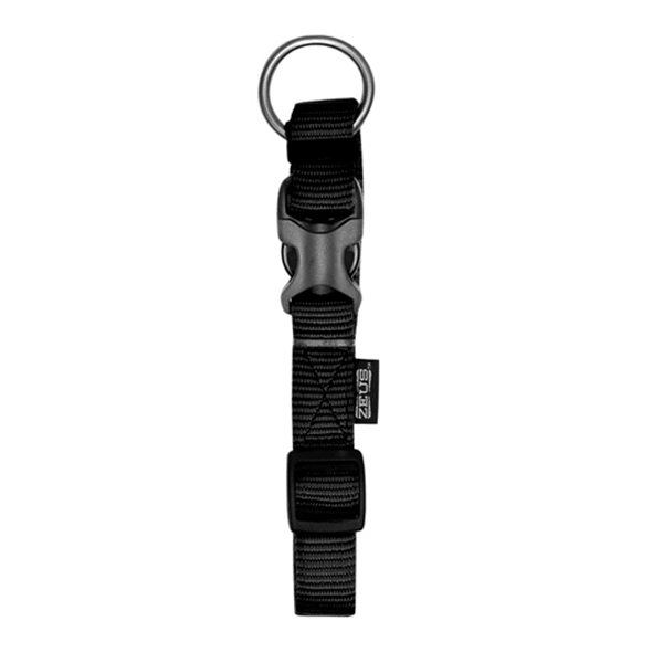 Zeus Charcoal Adjustable Nylon Collar - Available in 4 Sizes - Pisces Pet Emporium