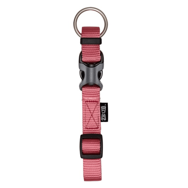 Zeus Salmon Adjustable Nylon Collar - Available in 4 Sizes - Pisces Pet Emporium