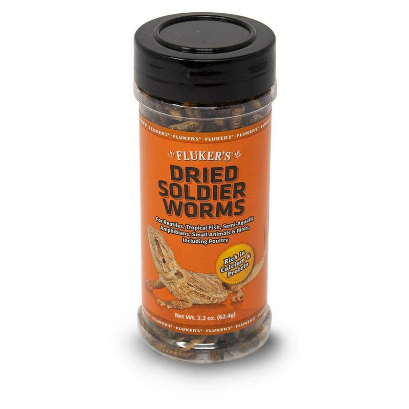 Fluker's Dried Soldierworms 2.2oz - Pisces Pet Emporium
