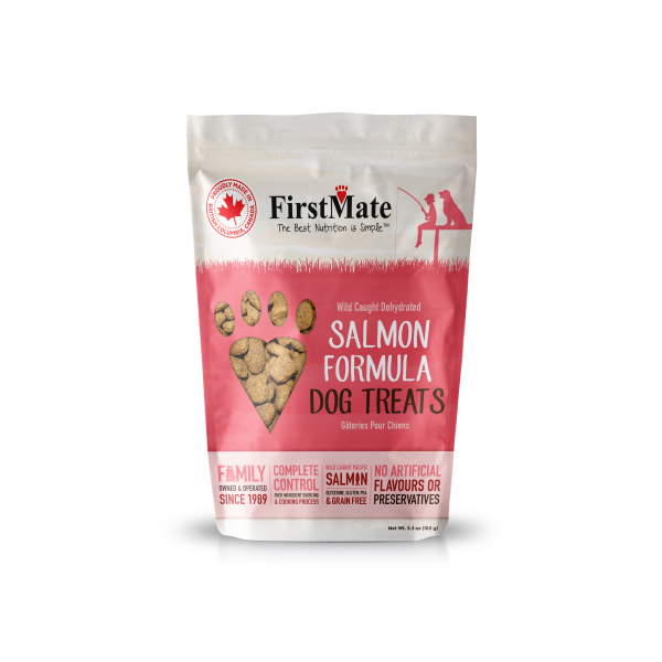 FirstMate Dog GF Dehydrated Treats Wild Caught Salmon- 5.3 oz - Pisces Pet Emporium