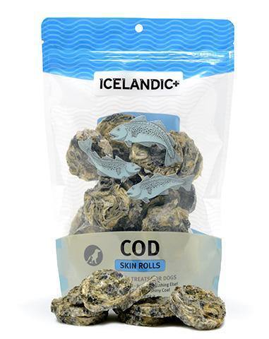 Icelandic Cod Skin Rolls 3oz - Pisces Pet Emporium