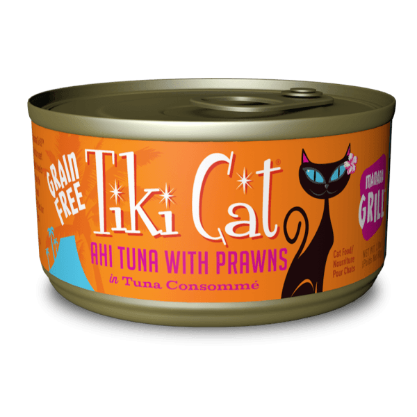 Tiki Cat Manana Grill Ahi Tuna with Prawns - 80g - Pisces Pet Emporium