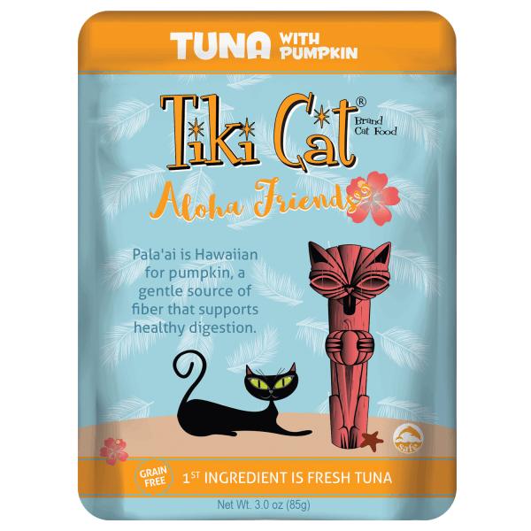 Tiki Cat Aloha Friends Tuna with Pumpkin - 85g Pouch - Pisces Pet Emporium