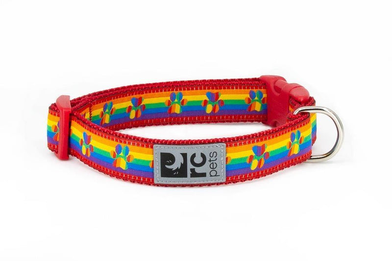 RC Pets Rainbow Paws Clip Collar - Available in 5 Sizes - Pisces Pet Emporium