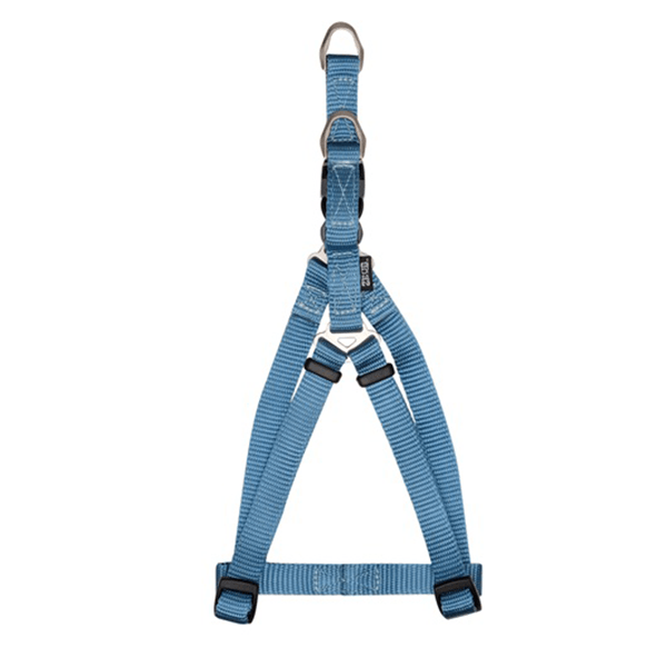 Zeus Denim Blue Nylon Step-In Harness - Available in 4 Sizes - Pisces Pet Emporium