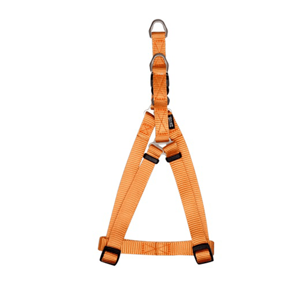 Zeus Tangerine Nylon Step-In Harness - Available in 2 Sizes - Pisces Pet Emporium