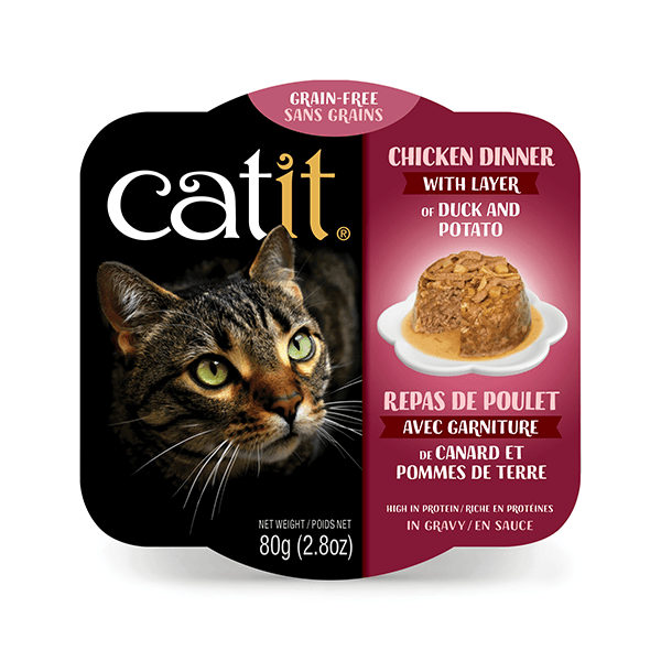 Catit Chicken Dinner with Duck & Potato - 80 g - Pisces Pet Emporium