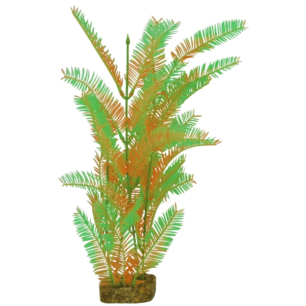 Tetra GloFish X-Large Green/Orange Plant - Pisces Pet Emporium