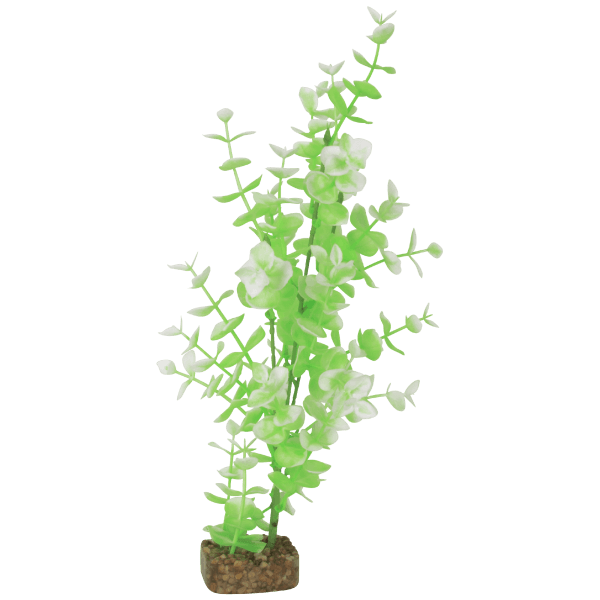 Tetra GloFish Large Green/White Plant - Pisces Pet Emporium