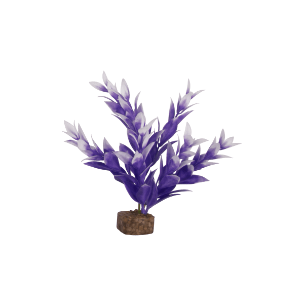 Tetra GloFish Small Purple/White Plant - Pisces Pet Emporium