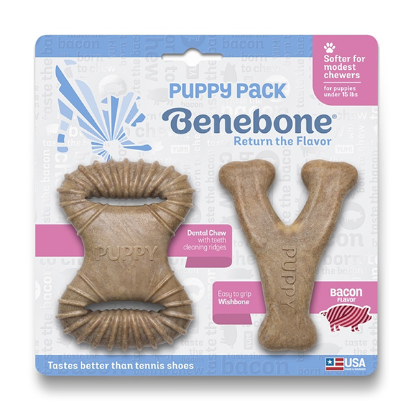 Benebone Bacon Puppy Pack - Pisces Pet Emporium