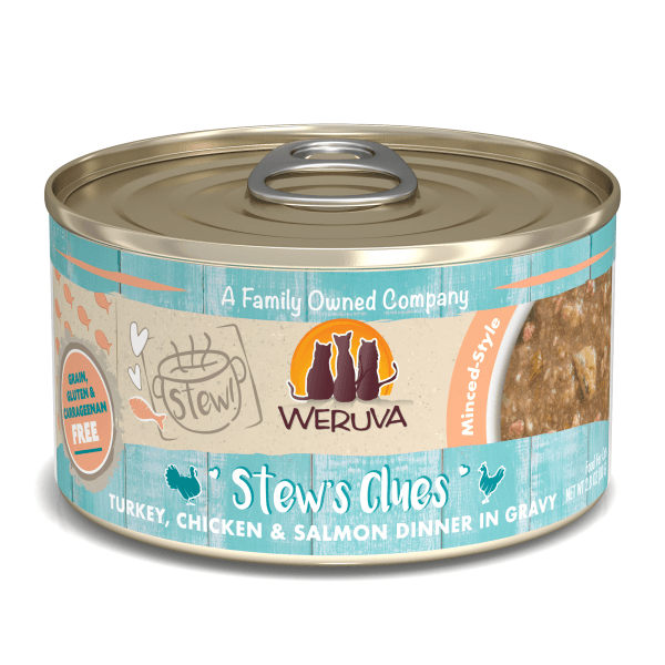 Weruva Stew's Clues Turkey, Chicken & Salmon - 80 g - Pisces Pet Emporium