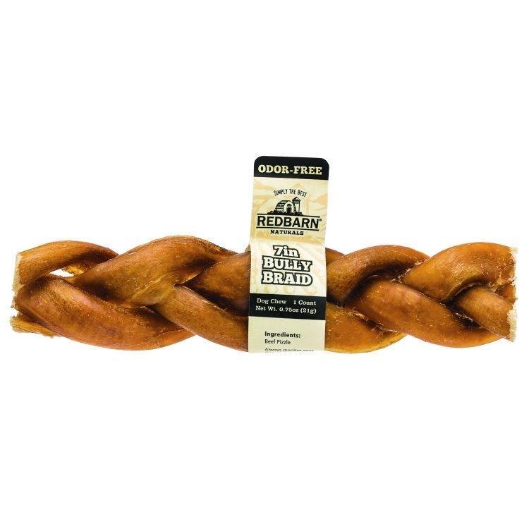 RedBarn Odour Free Braided Bully Stick 7" - Pisces Pet Emporium