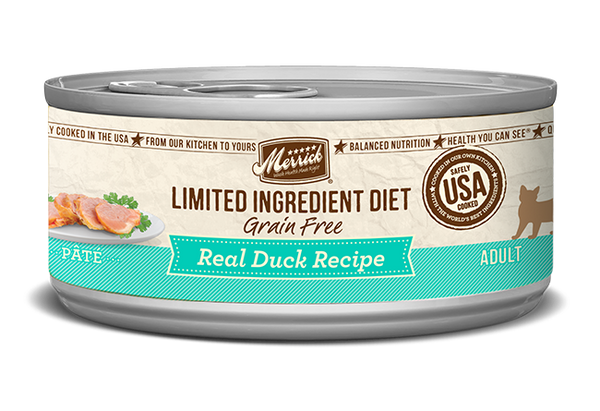 Merrick Limited Ingredient Diet Grain Free Cat Pate - Duck 141g - Pisces Pet Emporium