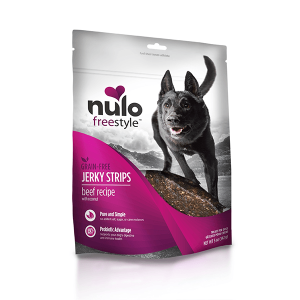 Nulo Freestyle Beef Jerky Strips with Coconut - 142 g - Pisces Pet Emporium