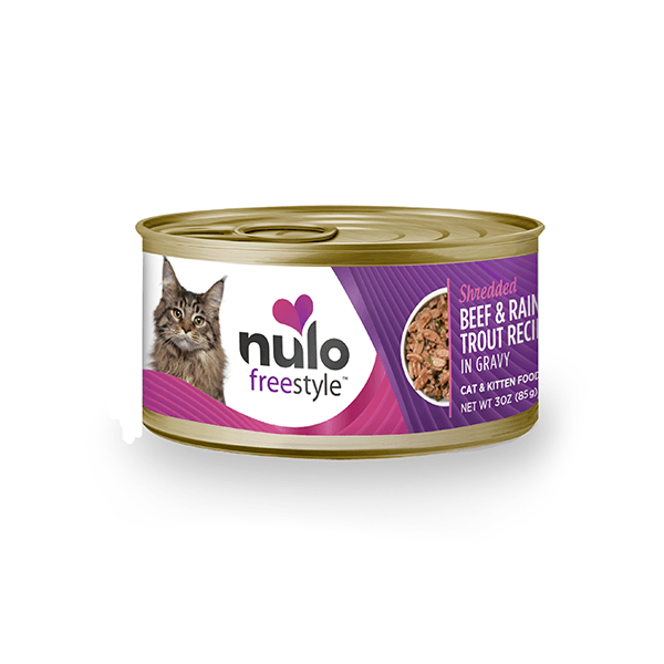 Nulo Freestyle Shredded Beef & Rainbow Trout - 85 g - Pisces Pet Emporium