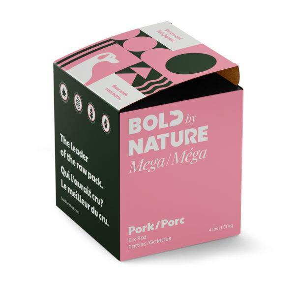 Bold By Nature Patties - Pork 4lb - Pisces Pet Emporium