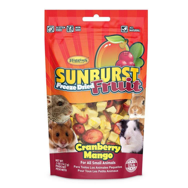 Higgins Sunburst Freeze Dried Fruit - 0.5oz - Pisces Pet Emporium
