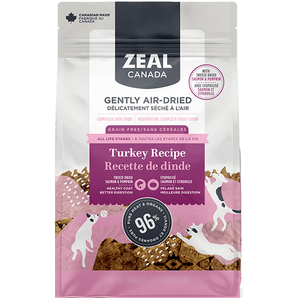 Zeal Canada Air-Dried Turkey with Salmon & Pumpkin Dog Food - Pisces Pet Emporium