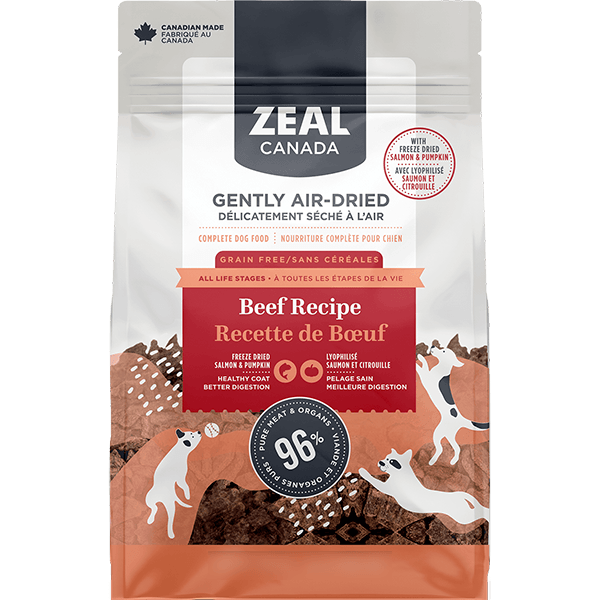 Zeal Canada Air Dried Beef with Salmon & Pumpkin Dog Food - Pisces Pet Emporium