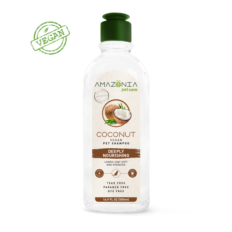 Amazonia Vegan Shampoo - Coconut 16.90oz - Pisces Pet Emporium