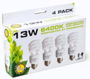 SunBlaster CFL Bulb - 13W 6400K 4-Pack - Pisces Pet Emporium