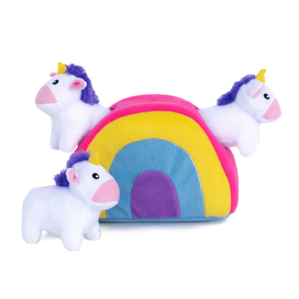 ZippyPaws Burrow - Unicorns in Rainbow - Pisces Pet Emporium
