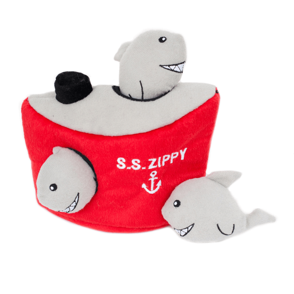 ZippyPaws Burrow - Shark 'n Ship - Pisces Pet Emporium