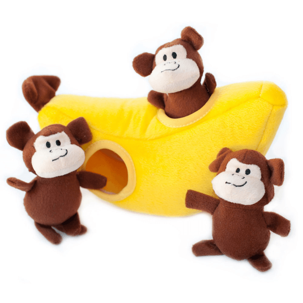 ZippyPaws Burrow - Monkey 'n Banana - Pisces Pet Emporium