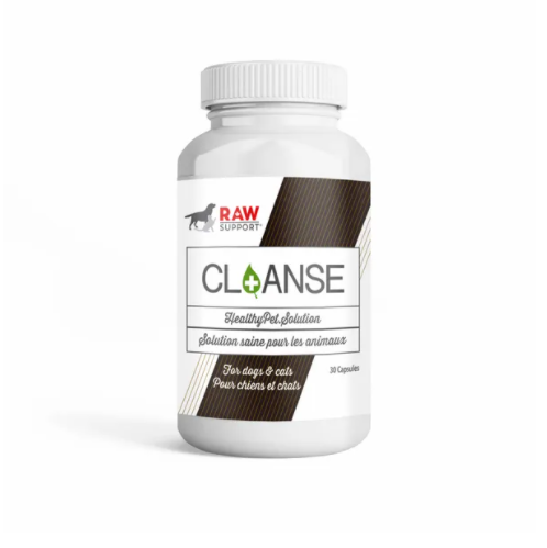 Raw Support - Cleanse Parasite Eliminator 30 Capsules - Pisces Pet Emporium