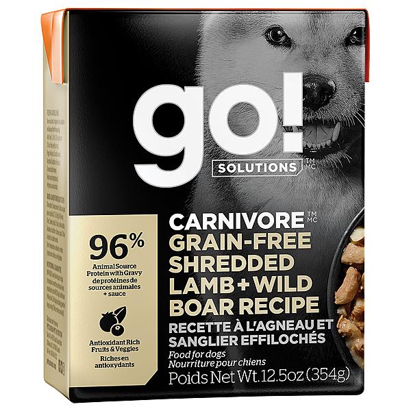 Go! Carnivore Shredded Lamb & Boar Recipe Dog | Pisces