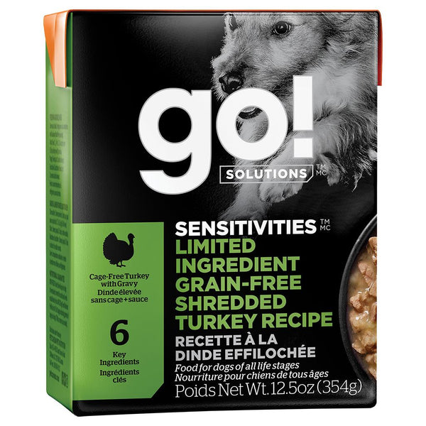 Go! Sensitivities Shredded Turkey Dog Food | Pisces