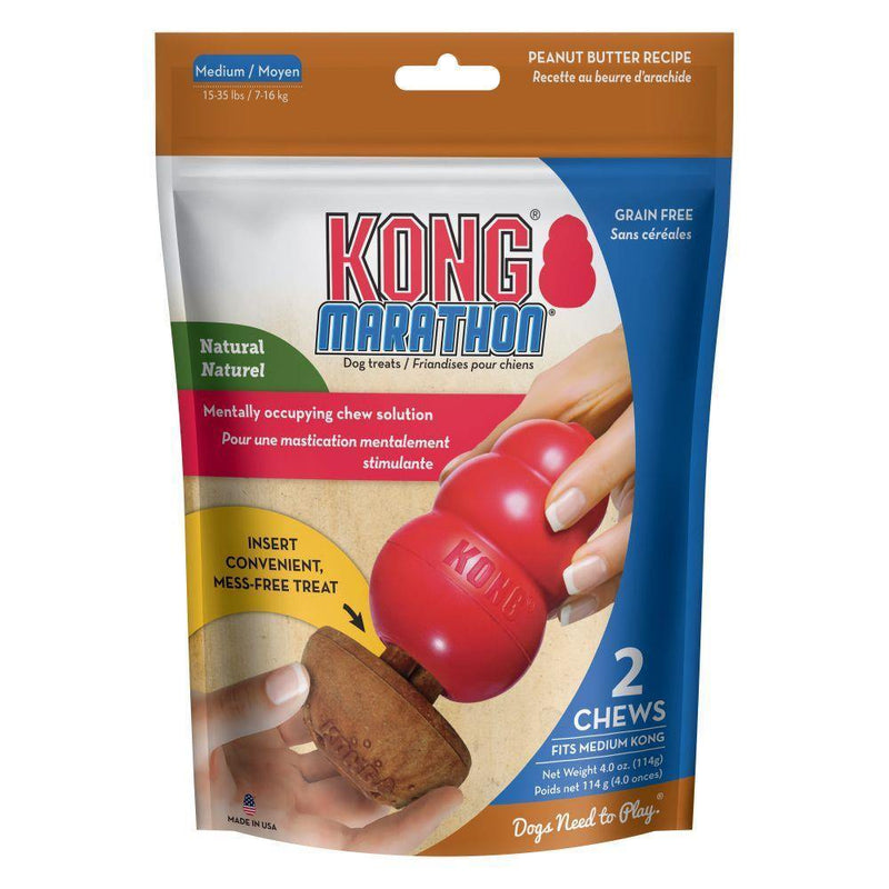 Kong Marathon Peanut Butter 2-pk - Pisces Pet Emporium