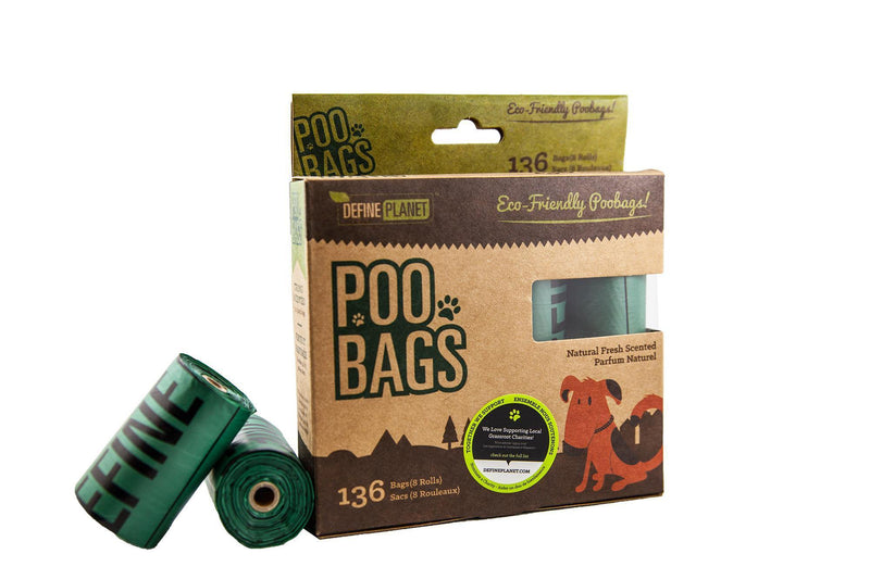 Define Planet Poo Bags - 8 Rolls - Pisces Pet Emporium