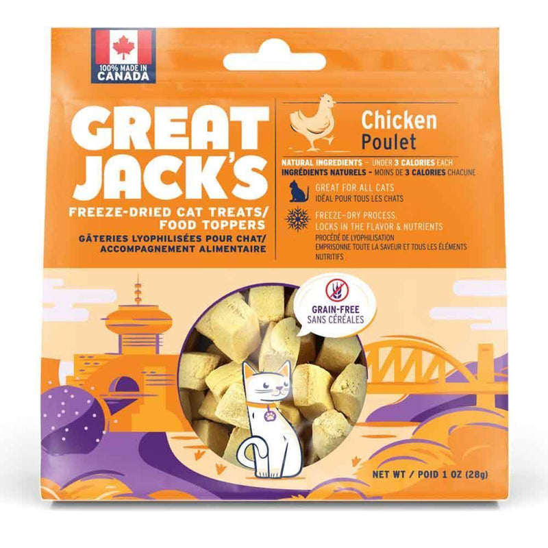 Great Jack's Freeze Dried Cat Treat & Topper - Chicken - Pisces Pet Emporium