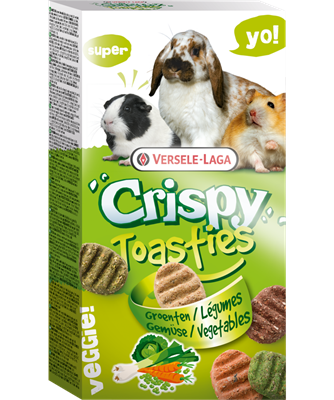 Versele-Laga Vegetable Crispy Toasties 150g - Pisces Pet Emporium