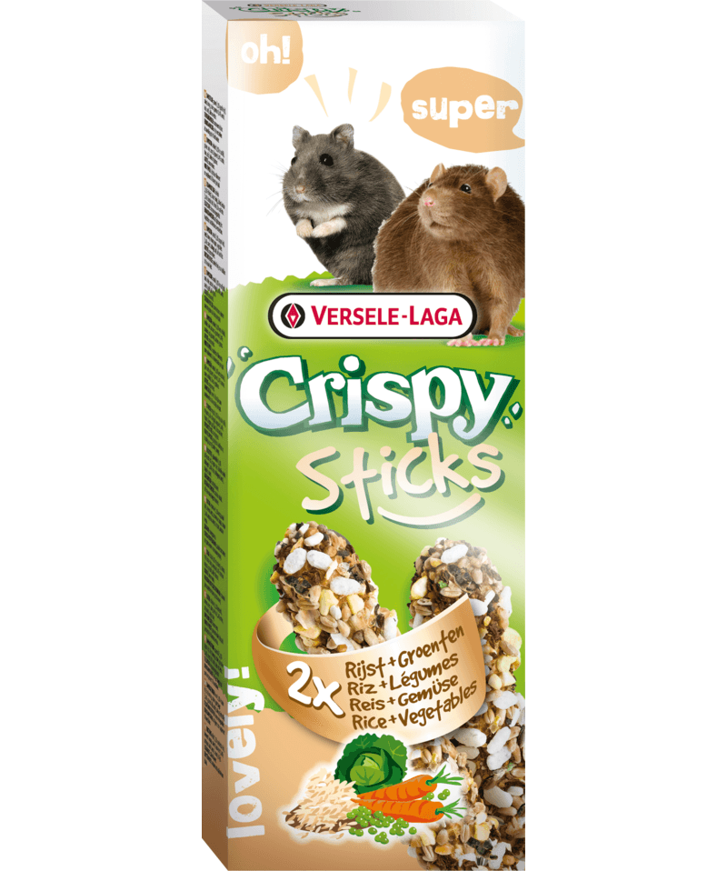 Versele-Laga Crispy Sticks for Hamsters - Rice & Vegetable 110g - Pisces Pet Emporium