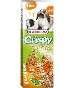 Versele-Laga Carrot & Parsley Crispy Sticks 110g - Pisces Pet Emporium