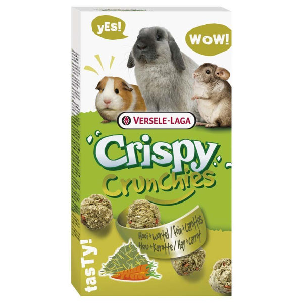 Versele-Laga Hay & Carrot Crispy Crunchies 75g - Pisces Pet Emporium