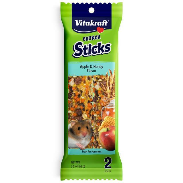 Vitakraft Crunch Sticks for Hamsters - Apple & Honey 99g - Pisces Pet Emporium