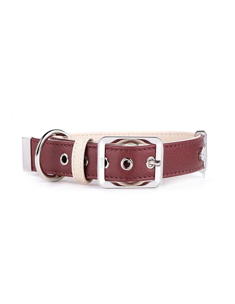 MyFamily Hermitage Collar - Bordeaux/Cream - Pisces Pet Emporium